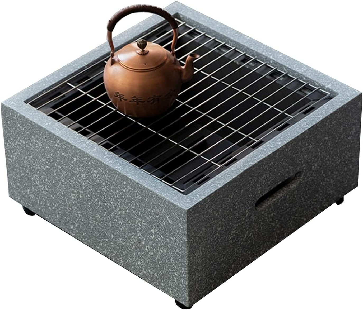Fire Pit Garden fire Pit, Square Heating Brazier, fire Pit Table with Barbecue Grill, Wood Burning fire Pit in Courtyard