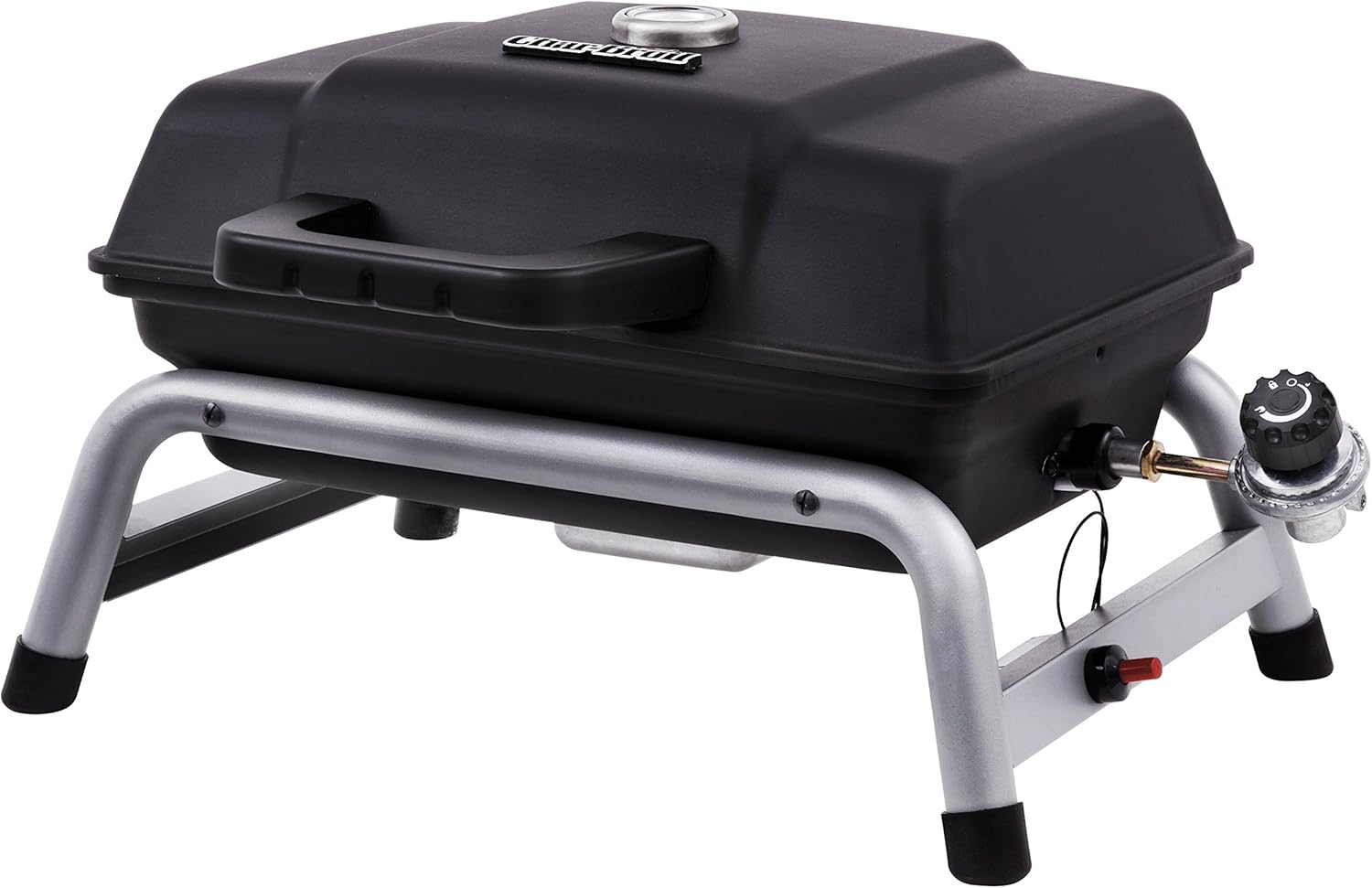 Char-Broil Portable 240 Liquid Propane Gas Grill & Outland Living Firebowl 893 Deluxe Outdoor Portable Propane Gas Fire Pit with Cover & Carry Kit, 19-Inch Diameter 58,000 BTU, Black