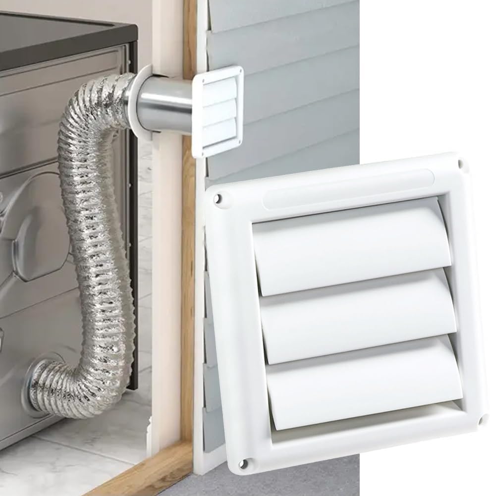 JSEIAJB Air Vent Grille Ventilation Cover Plastic Wall Grilles Duct Heating Cooling Vents With 3 Flaps Outlet