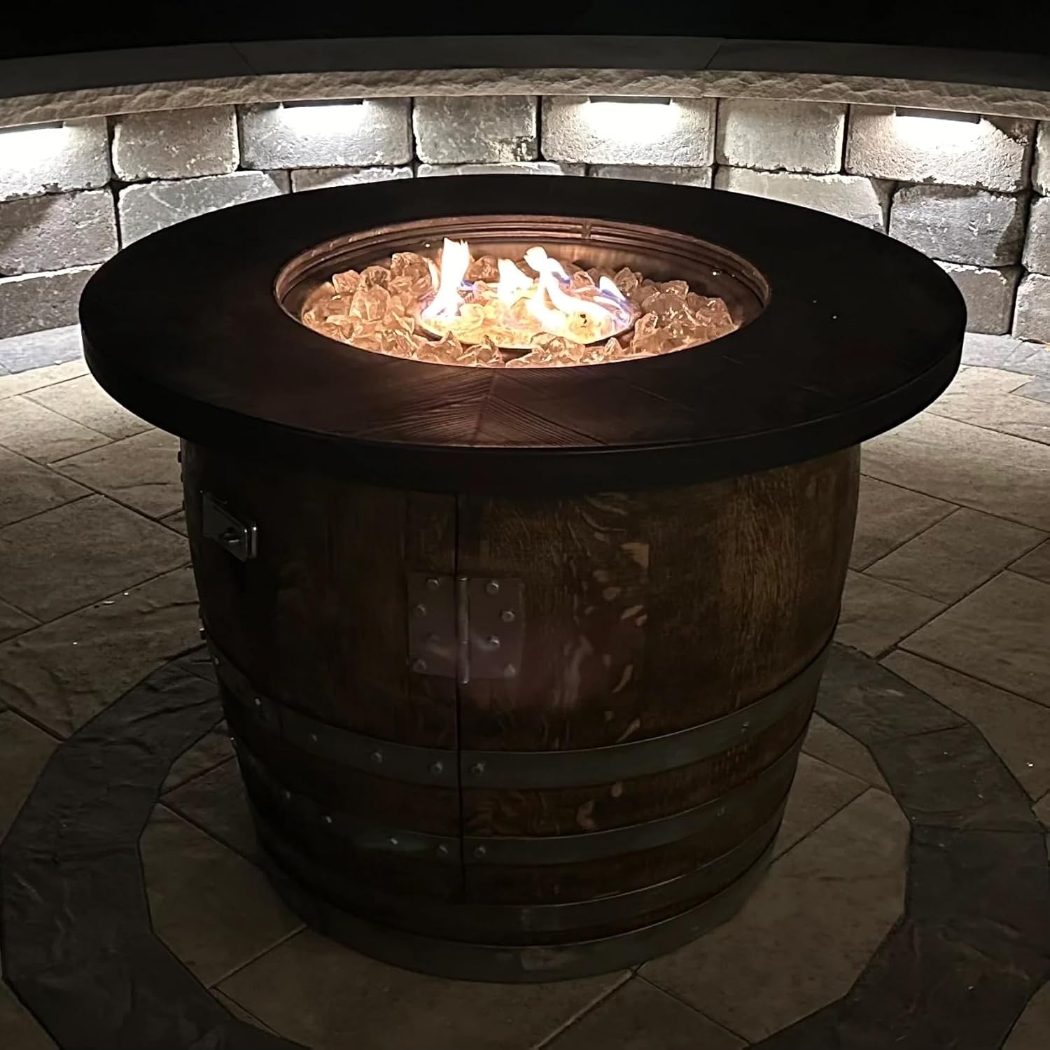 Wine Barrel Fire Pit