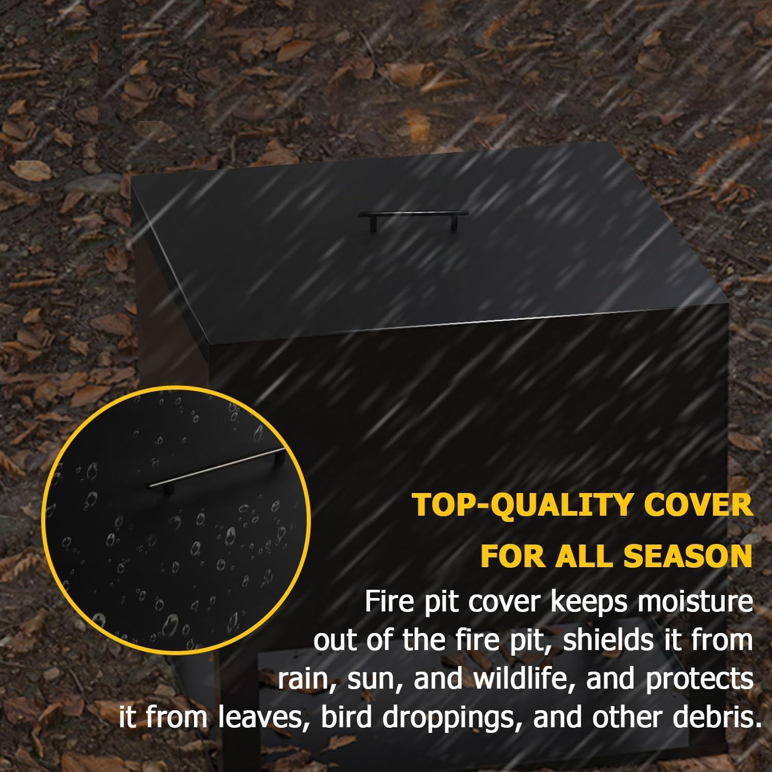 Fire Pit Cover Lid 34