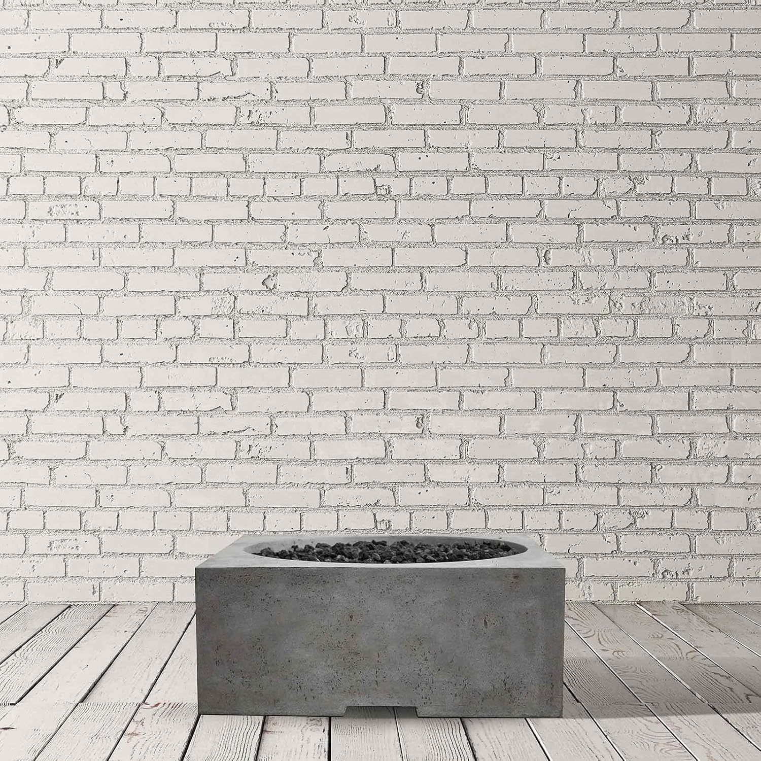 Prism Hardscapes Piazza Gas Fire Pit Natural Gas (PH-705-4NG) Color Pewter