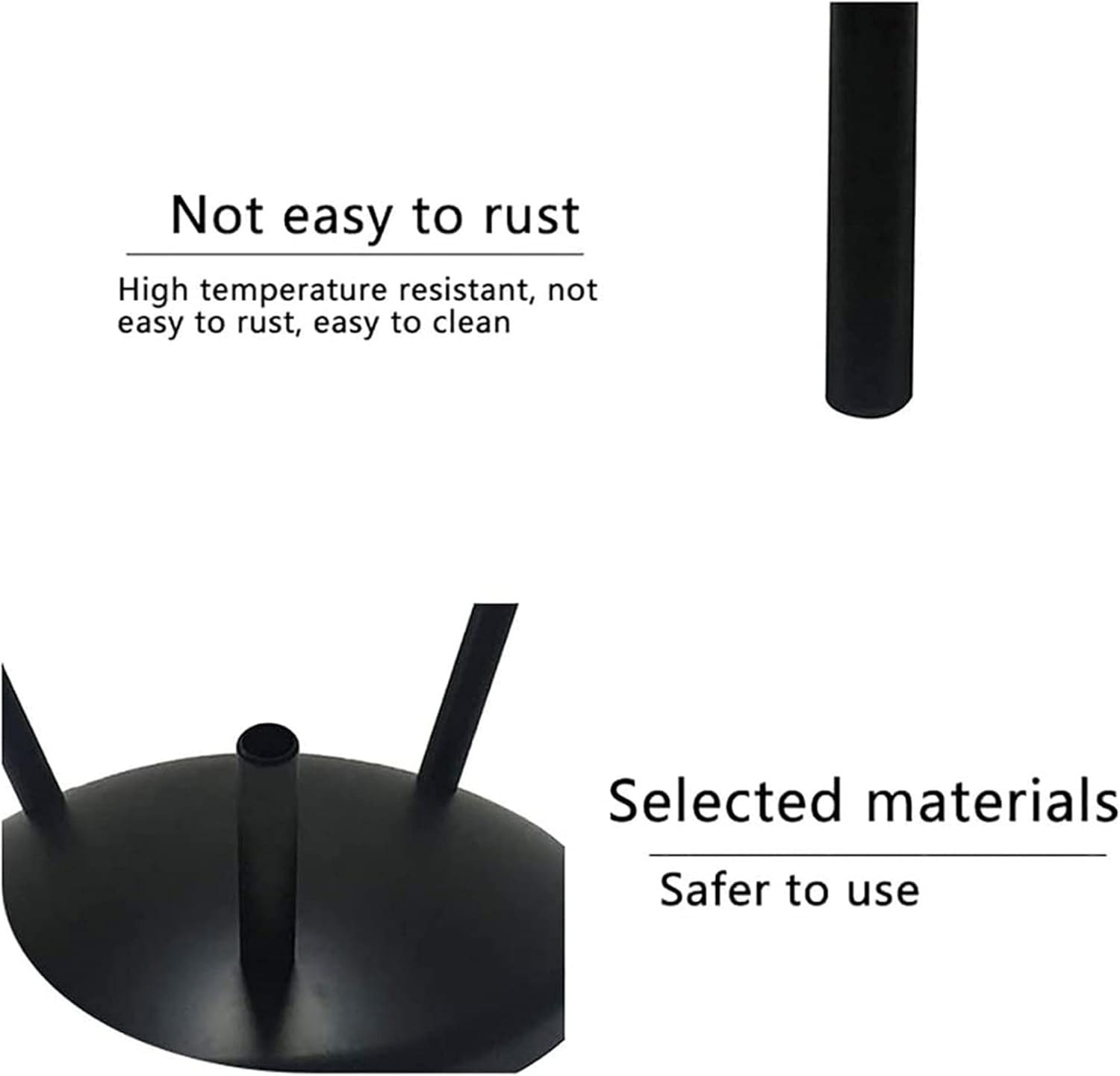 Large Fire Pit Bowl w/Handles & Retractable Barbecue Sign,Wood Burning Fire Pit