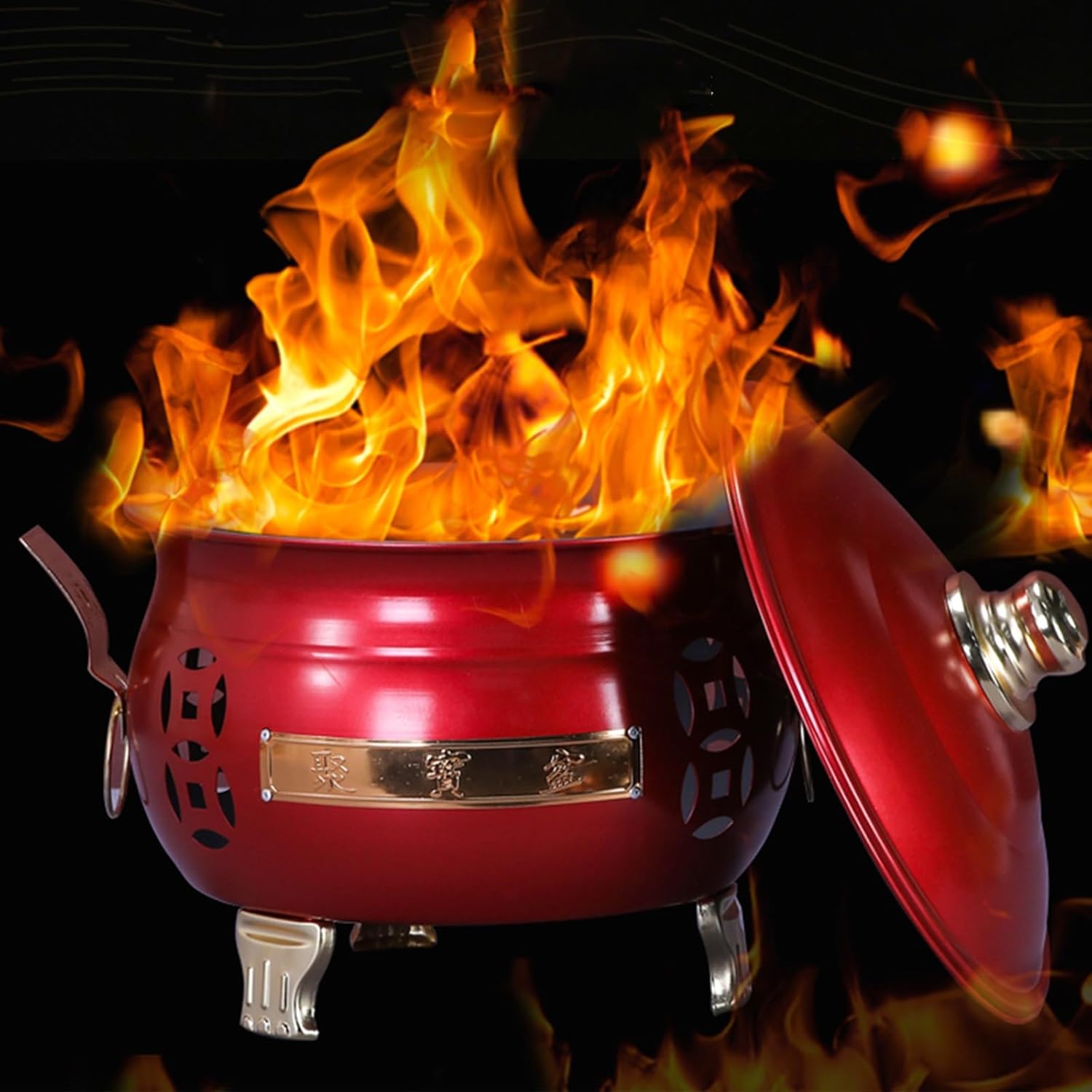 Metal Incinerator, Burn Barrels for Outside for Burning Trash, Fire Barrel, Outdoor Fire Pit for Paper Leaf Trash