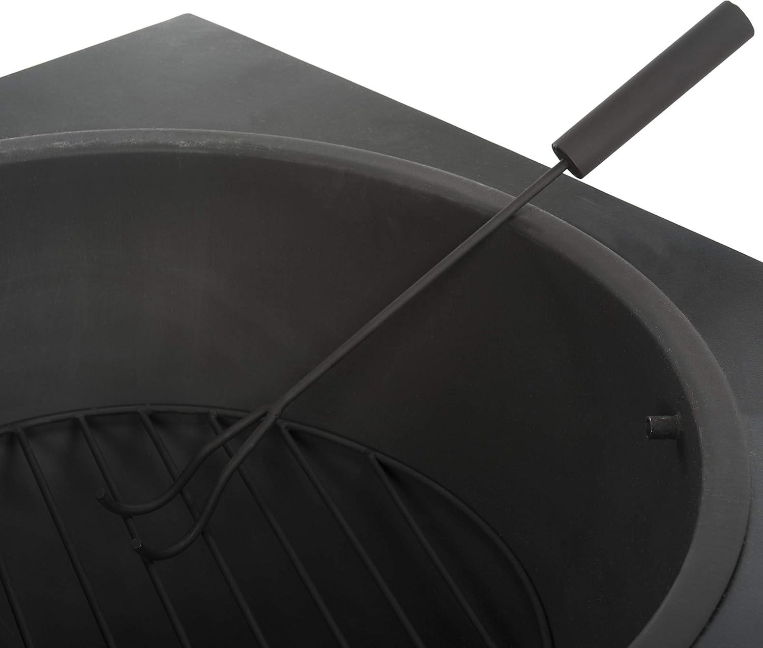 SAFAVIEH PIT2002A Outdoor Collection Leros Black Square Fire Pit