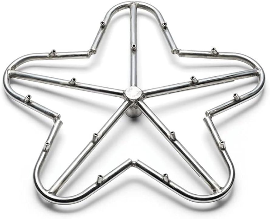 HPC Fire Push Button Flame Sensing Gas Fire Pit Kit (TOR-FPPK36-SQBL-FLEX-LP), 36x36 Pan, 30