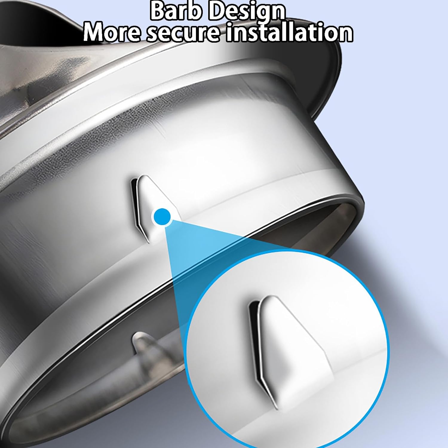 Ventilation Grill Hood Ducting Vent Cowl - 304 Stainless Steel Air Dryer Vent Cover, Round Wall Outlet Hood for Home, Wall Air Soffit Vents with Built-in Screen Mesh (300mm)