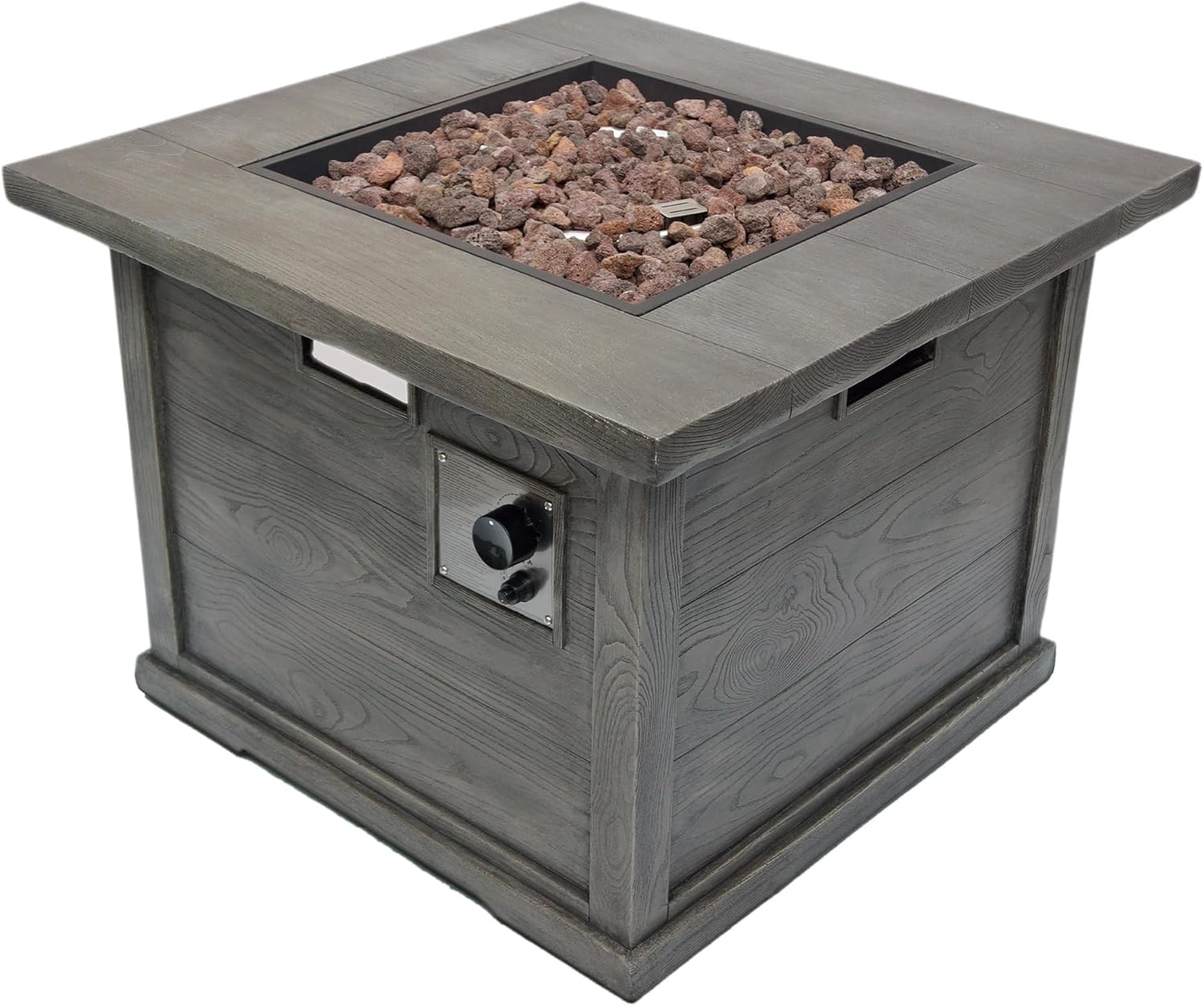 Ellington 40,000 BTU Square FIRE Pit- Grey