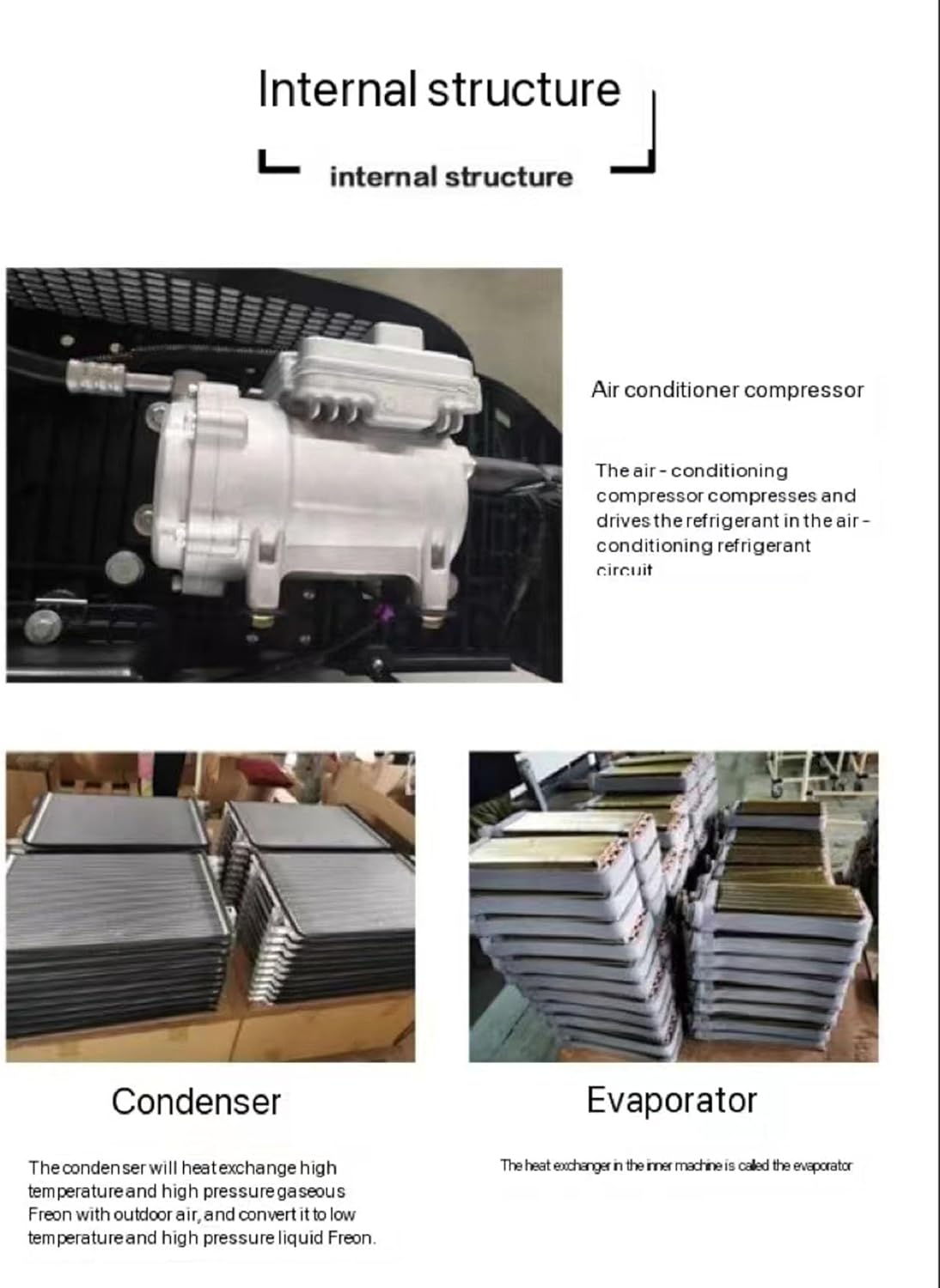 Vehicle Heating and Cooling Air Conditioner 12/24V Dual Temperature Electric Inverter Parking Air Conditioner