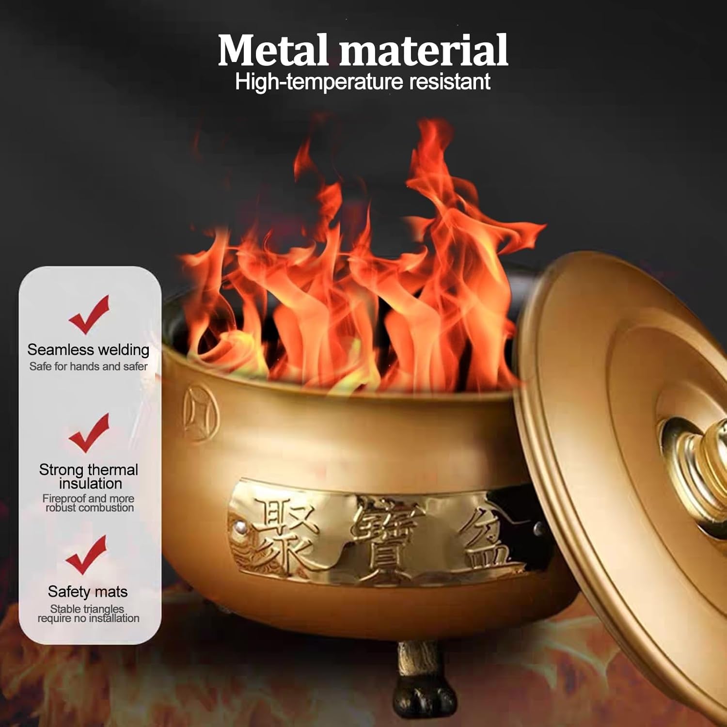 Burn Barrels for Outside for Burning Trash, Outdoor Fire Pit, Incinerator for Wood Leaves Cardboard Paper Money