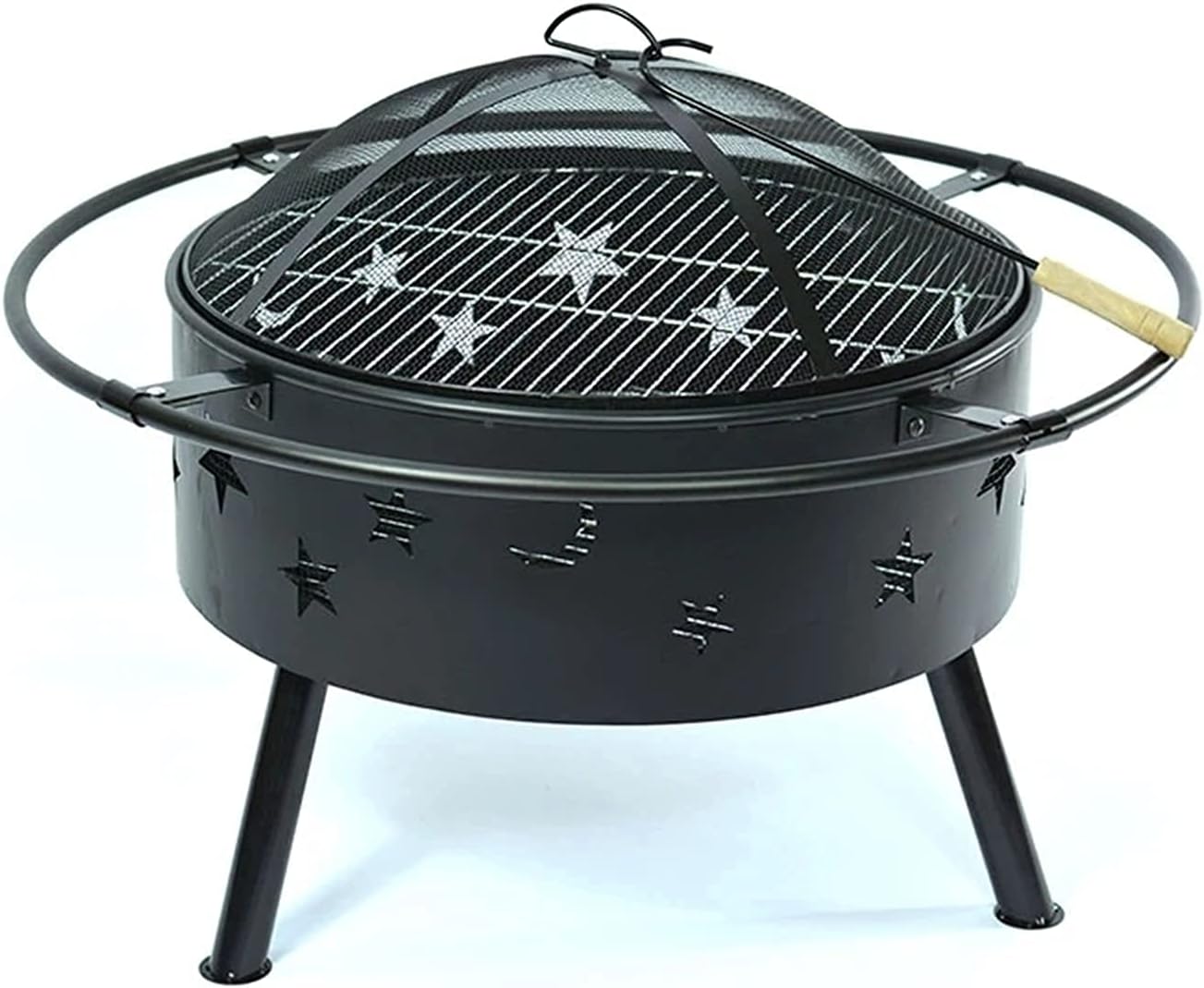 Outdoor Fire Brazier Outdoor Party Household Barbecue Oven Bonfire Stove Charcoal Stove Heating Basin BBQ Fire Pit Easy to Use
