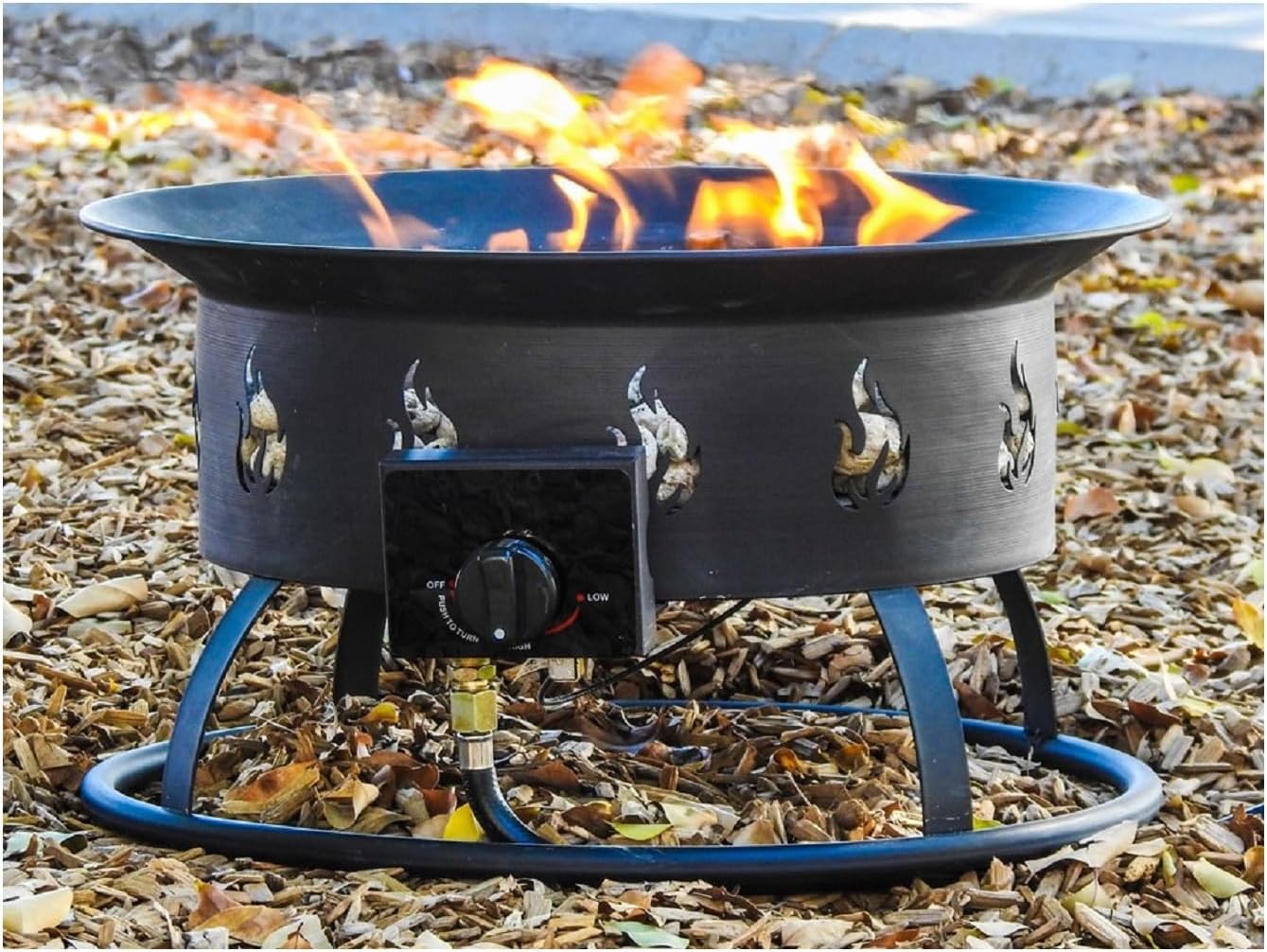 AZ Patio Round Portable Camp Fire Pit in Black
