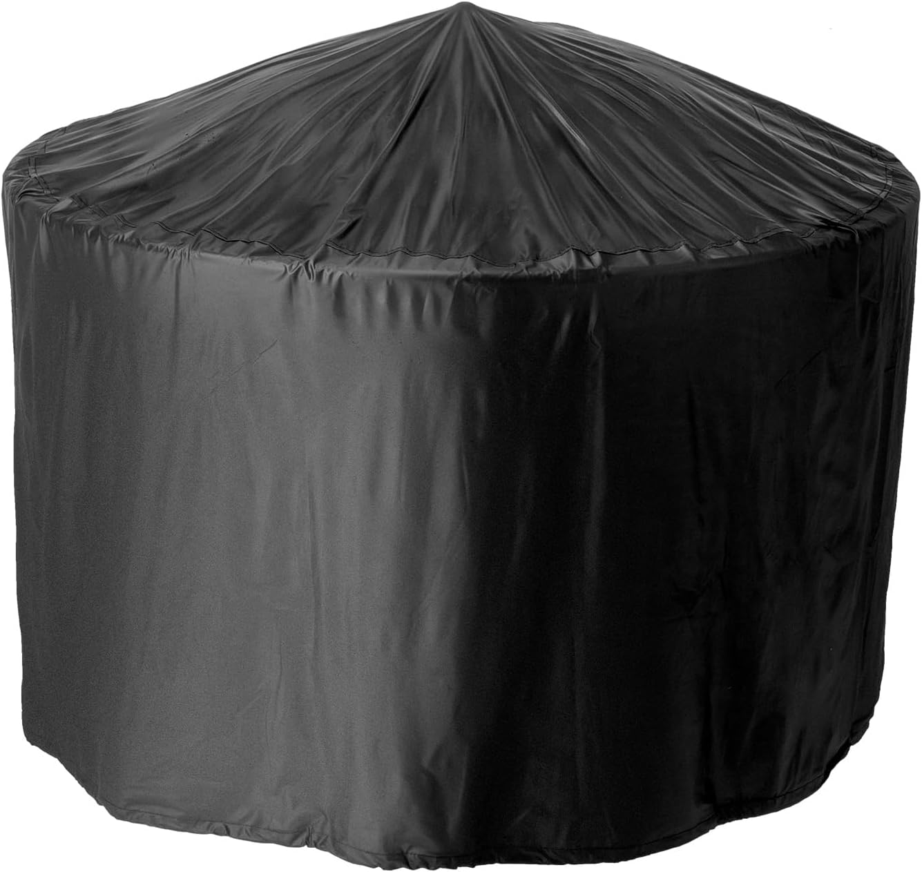 Round Wood Burning Fire Pit 32 Inch Outdoor Fireplace with Spark Screen and Cover, Poker, Outside Fire Pit Steel Fire Bowl for Winter Camping Beach Bonfire Picnic Yard Patio