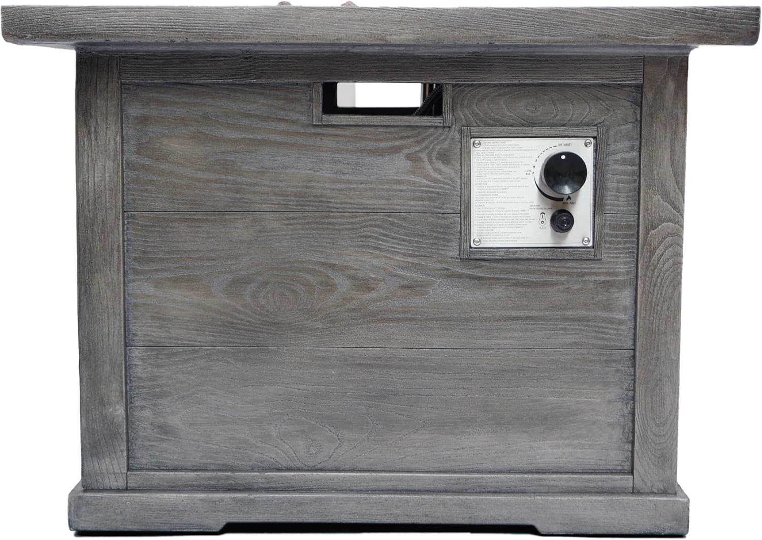 Ellington 40,000 BTU Square FIRE Pit- Grey