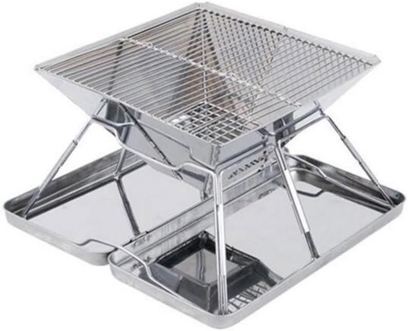 Outdoor Fireplaces Portable Stove Table for Camping Platform Wood Heater Folding Barbecue BBQ Grill Stand Outdoor Fire Pits