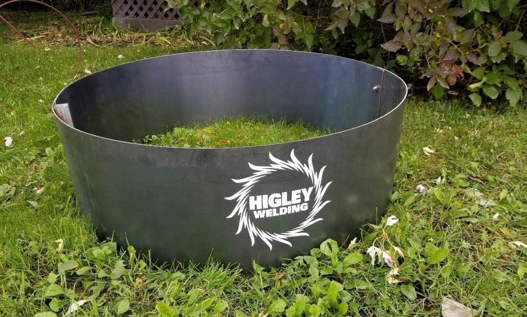Higley Welding 11 Ga Steel Fire Pit Campfire Ring 14 Deep x 30