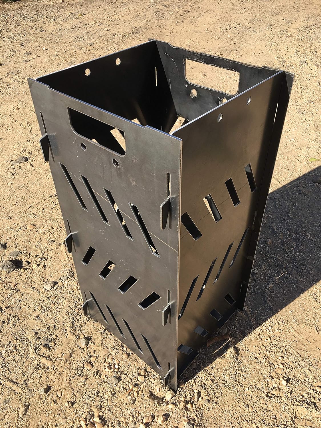 Magnum Target 12”x24” Portable Burn Cage Box Campfire Stove Fire Pit Camping RV