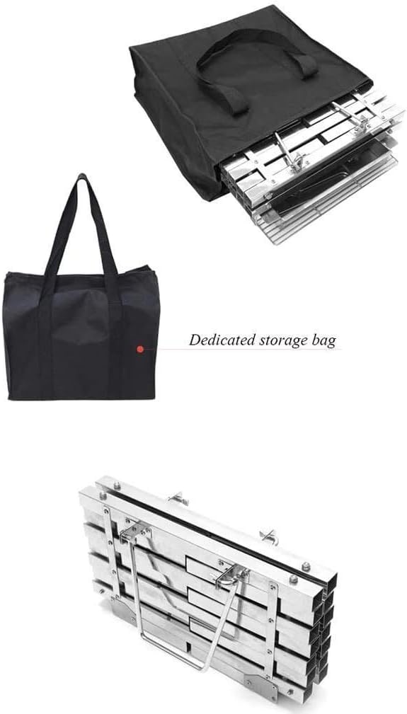 Portable Fire Pit Outdoor Foldable Bonfire Stove 16'' Steel BBQ Grill for Camping Picnic Bonfire Patio d Garden,Outdoor Fire Pits