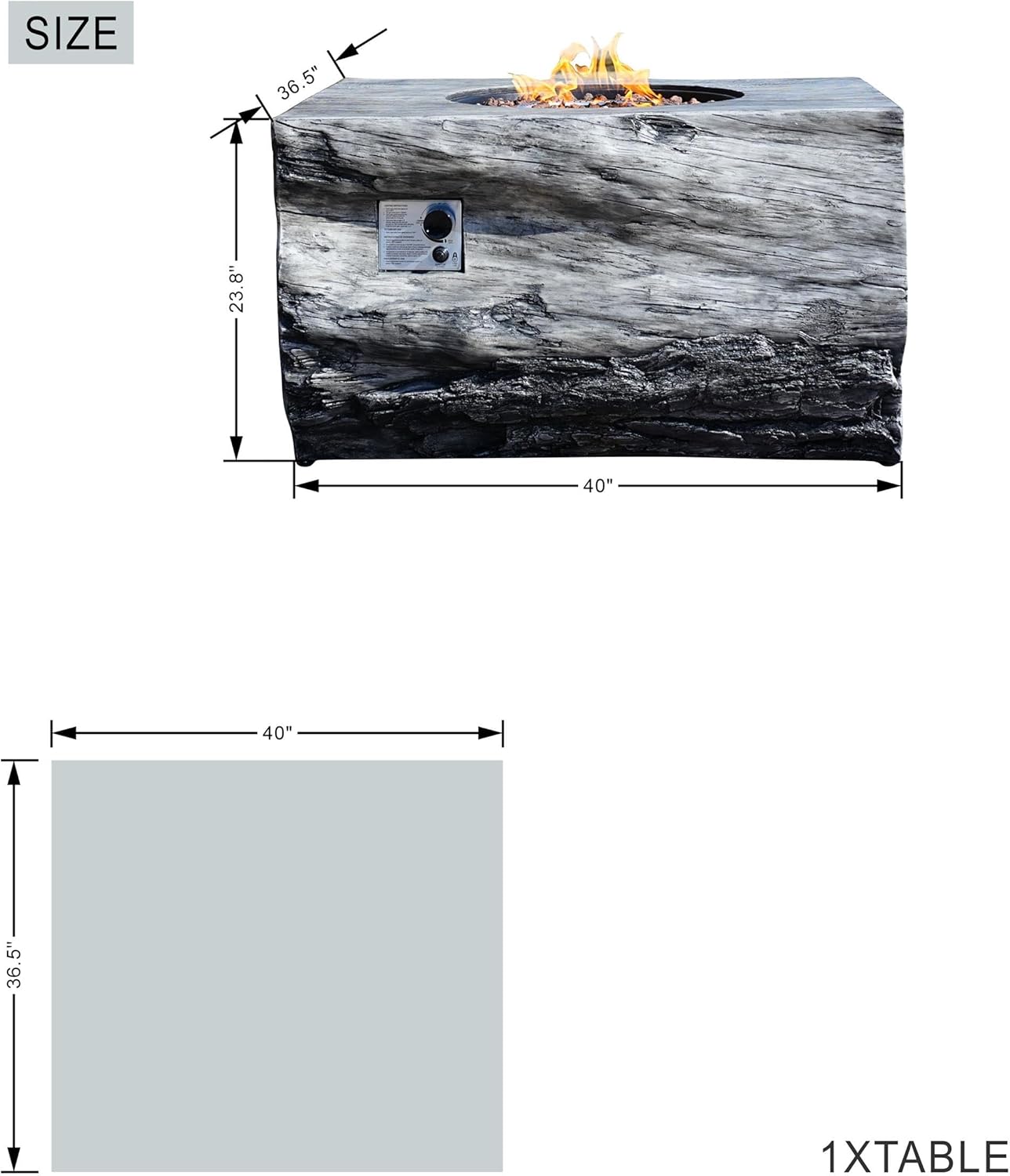 Direct Wicker Gray Aluminum 7-Person Outdoor Seating Group with Cushions and Firepit