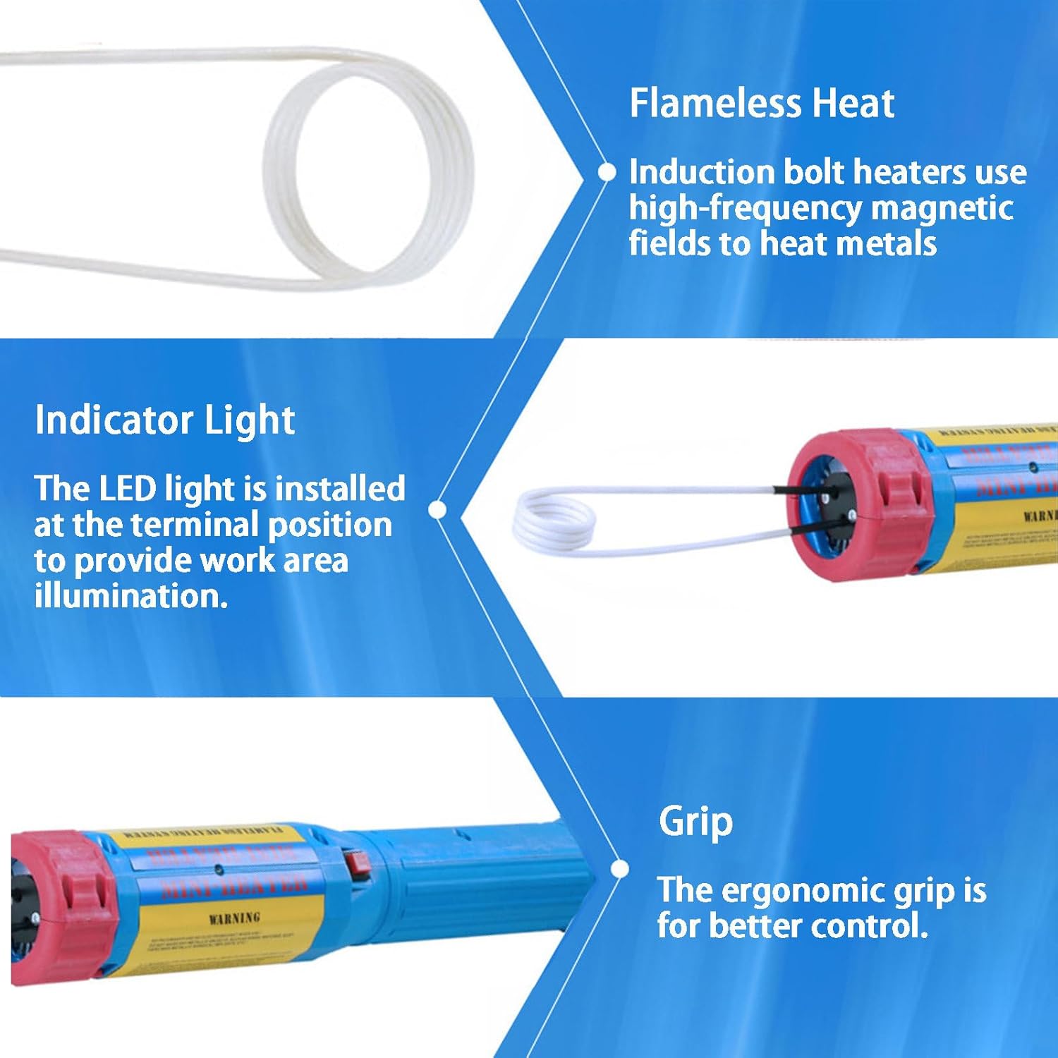 NYANS Magnetic Induction Heater Tool, Bolt Removal Tool, Flameless Heating, High-Speed Cooling Fan, with 8 Coils and Carrying Case, for Screws, Bearings, Iron Metal Parts