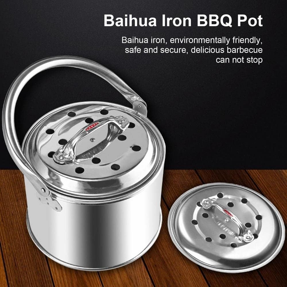 BBQ Grill Outdoor Outdoor Fire Pit Stainless Steel BBQ Grill For Camping Practical Warming Gifts