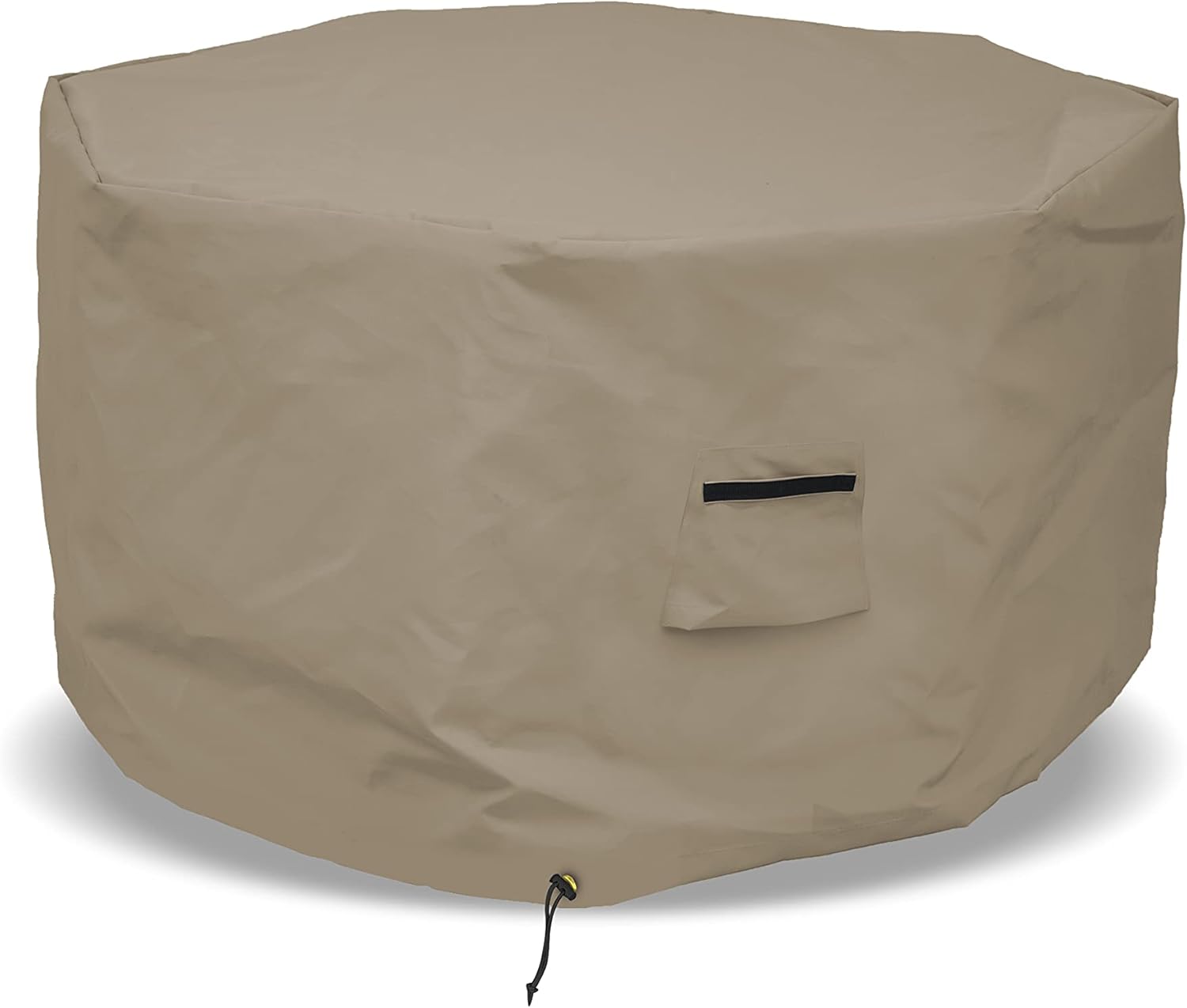 Covers & all Octagon Fire Pit Cover 12 Oz Waterproof - 100% Weather Resistant Outdoor Fire Pit Table Cover with Air Pocket & Drawstring for Snug Fit (40