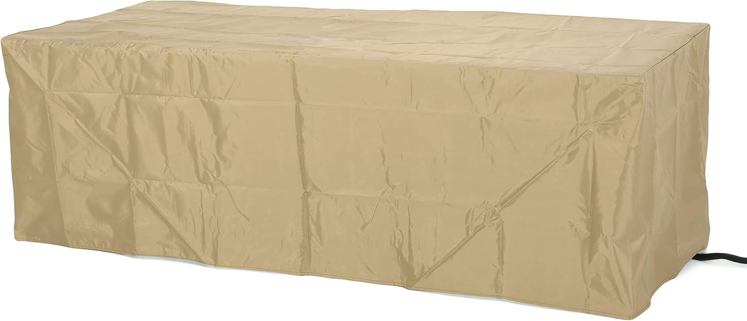 Christopher Knight Home Delany Outdoor 50,000 BTU Rectangular Fire Pit (No Tank Holder) - Lightweight Concrete - Brown