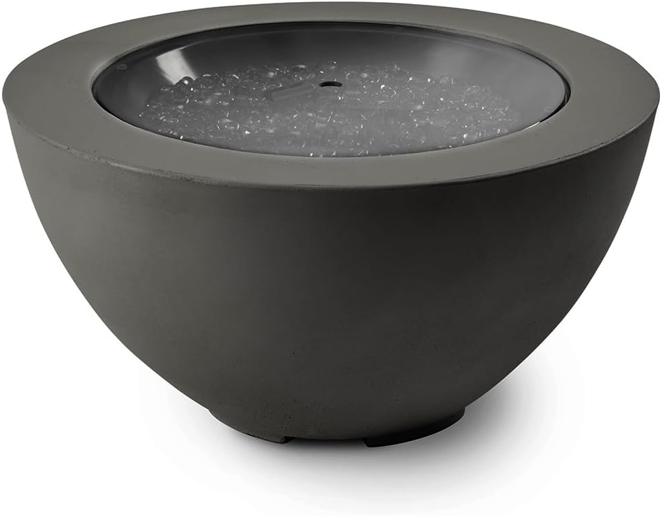 The Outdoor GreatRoom Company Cove Gas Fire Pit (CV-20MM), Midnight Mist, 29.25-Inch