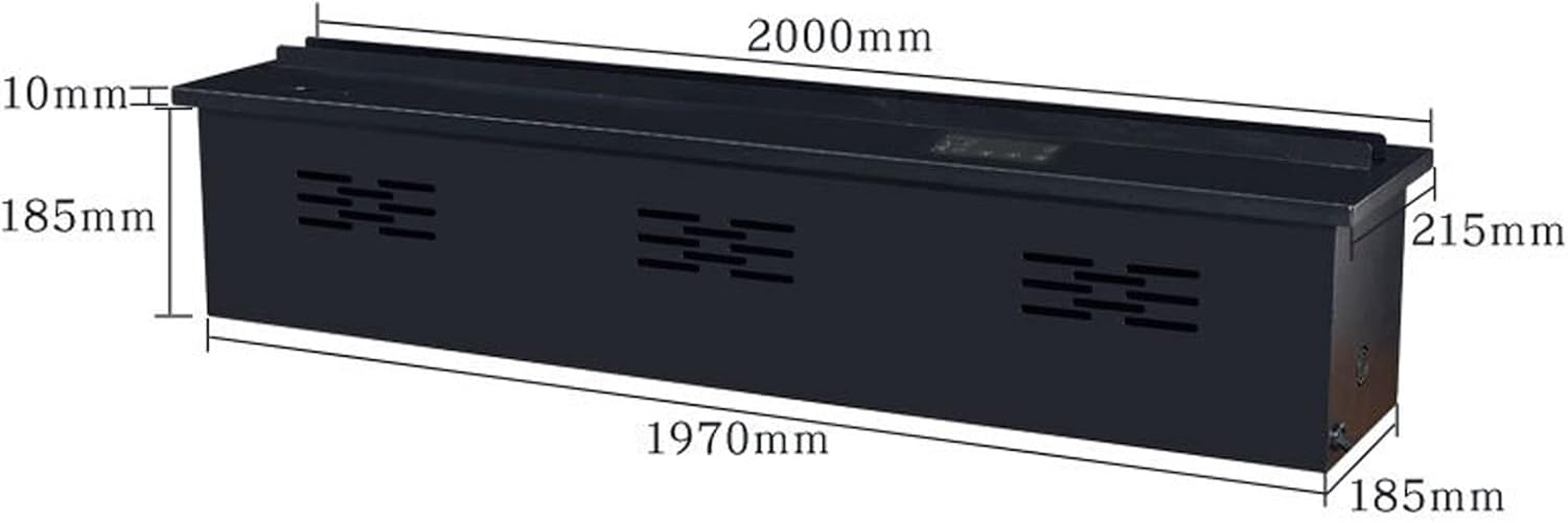 3D Water Vapor Fireplace with Humidifier Flame Water Vapor Fireplace Large Recessed Electric 3D Adjustable Flame Metal Frame Panel with Touch Screen Atomized Fireplaces(L 78.7 Inch)