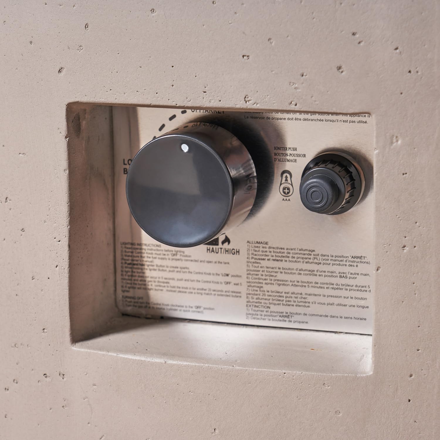 GDFStudio Outdoor 4 Piece Swivel Club Chair Set with Round Fire Pit, Dark Brown and Light Gray