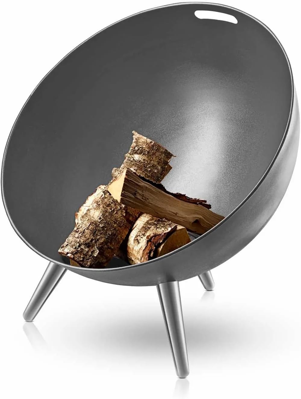 Eva Solo FireGlobe Outdoor Fire Pit | Garden or Patio Fireplace | Wood Burning Firepits | Danish Design & Functionality | Aluminium & Enamelled Steel