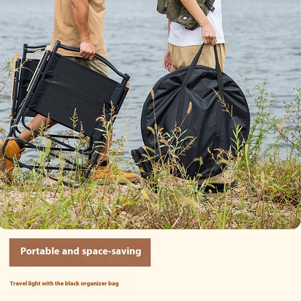 Foldable Portable Barbecue Table Round Fire Pit Table for Outdoor Gatherings