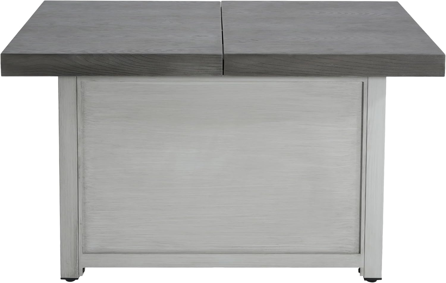 Christopher Knight Home Akali Extendable Outdoor Fire Pit Table with Lava Rocks and Protect Cover, Aluminium Alloy Tabletop Fire Pit with Steel Frame, Patio Fireplace Table, 50000 BTU, Dark Grey