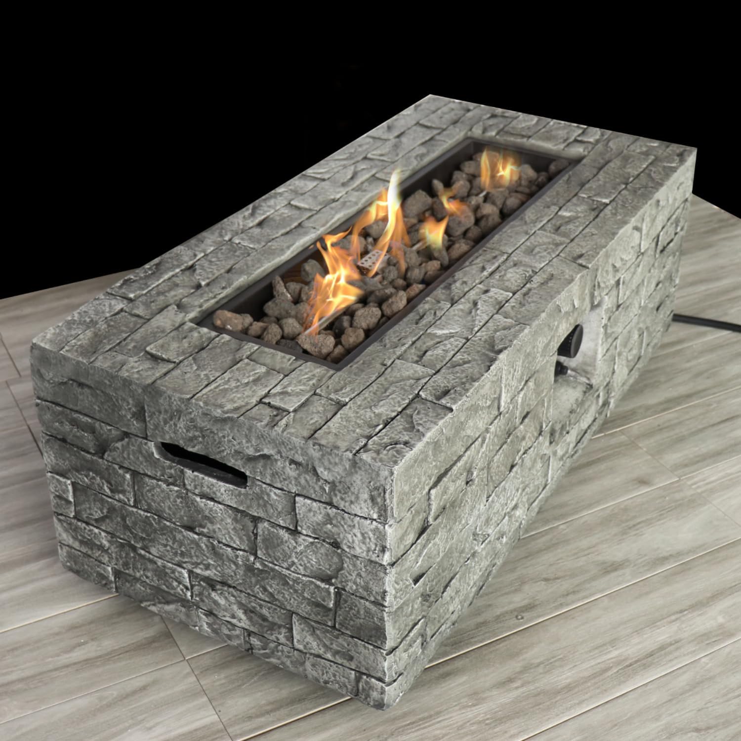 Fiber Reinforced Concrete Propane,Natural Gas Fire Pit Table