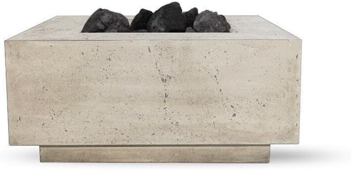 Lakeview Outdoor Designs Prism Hardscapes Tavola 2 36-Inch Propane Square Fire Pit Table - Natural - PH-406-3LP