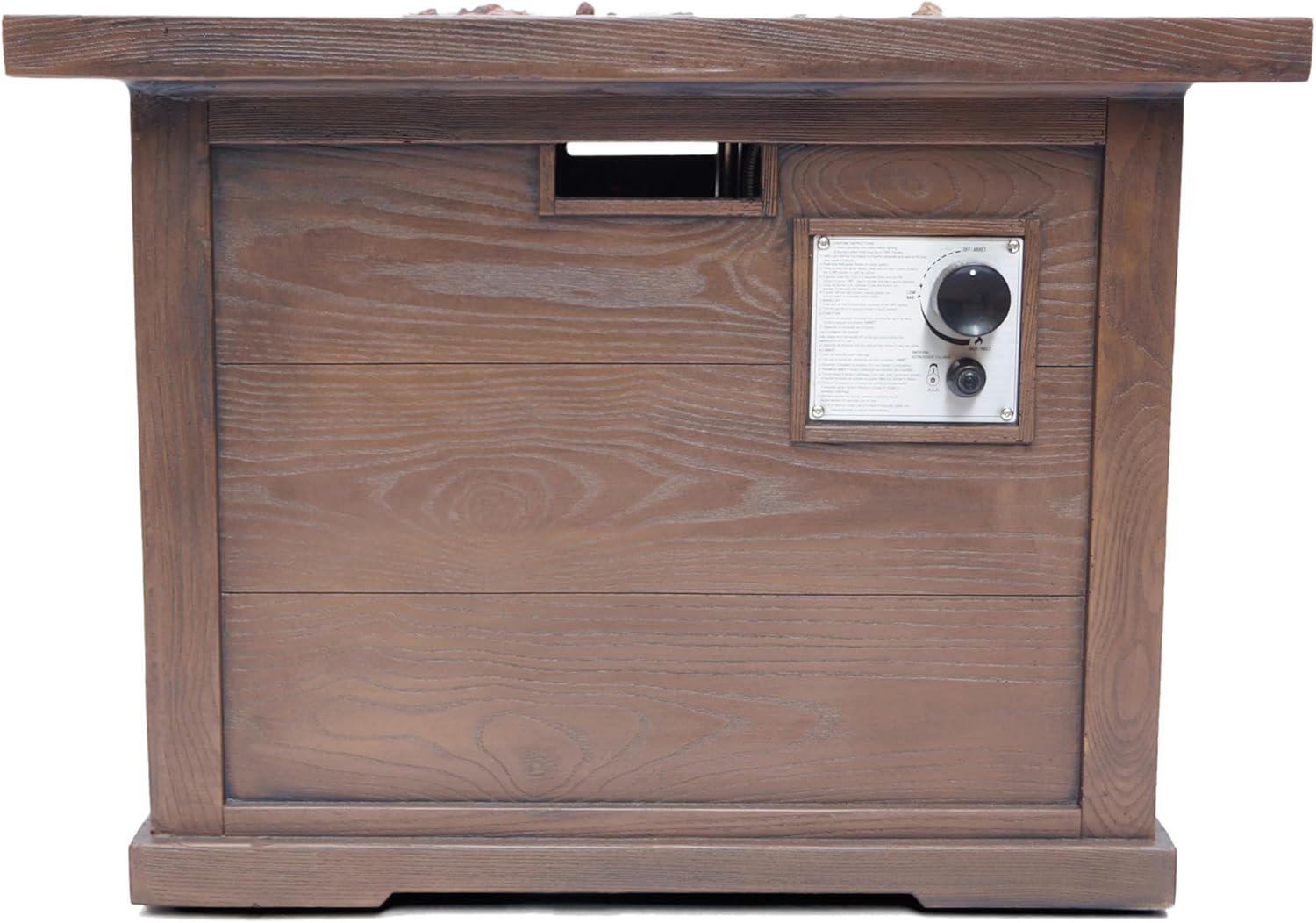 Ellington 40,000 BTU Square FIRE Pit- Brown