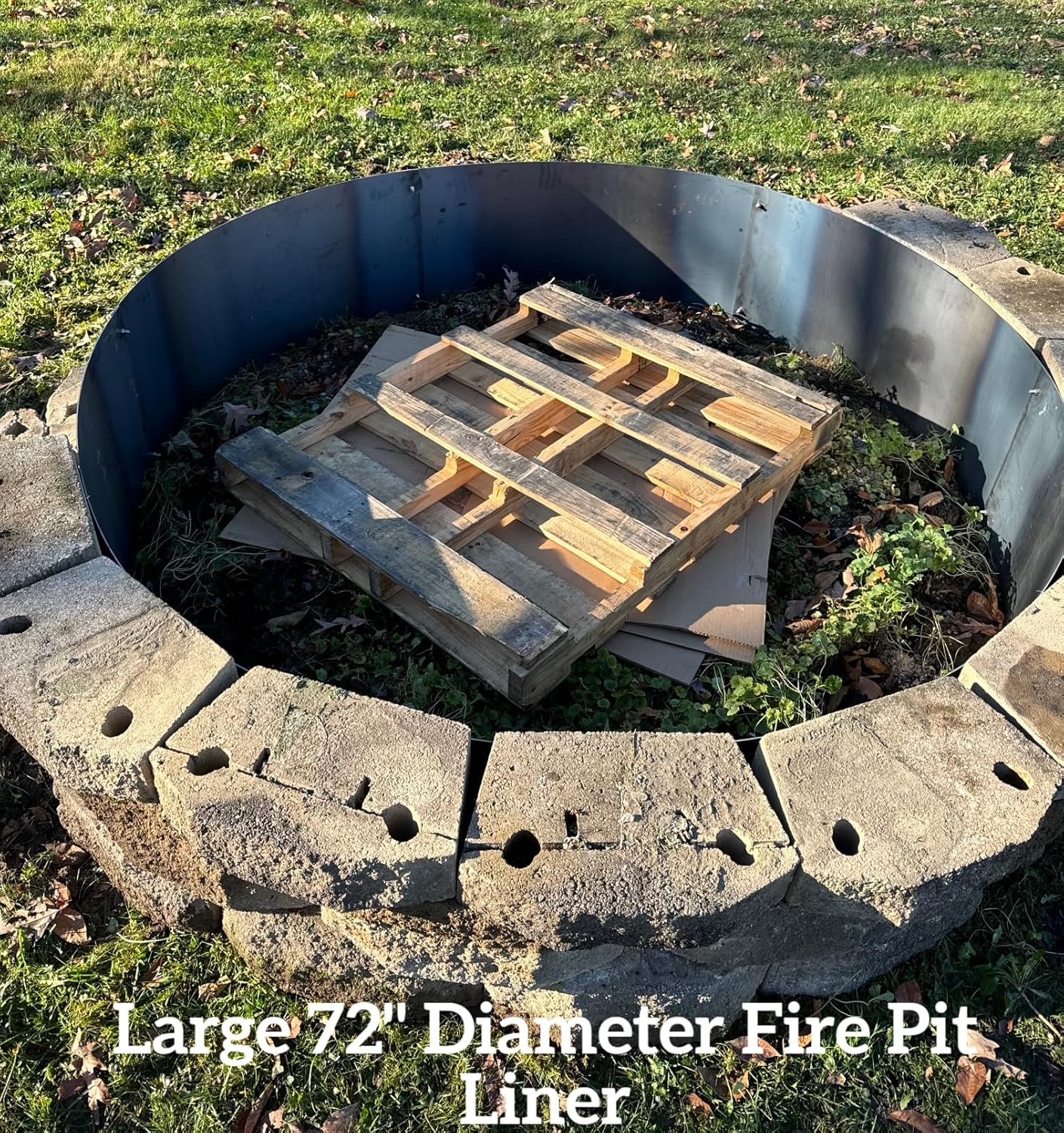 Large Steel Metal Fire Pit Ring 12