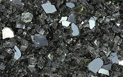 Fire Glass for Fire Pits Gray 1/4