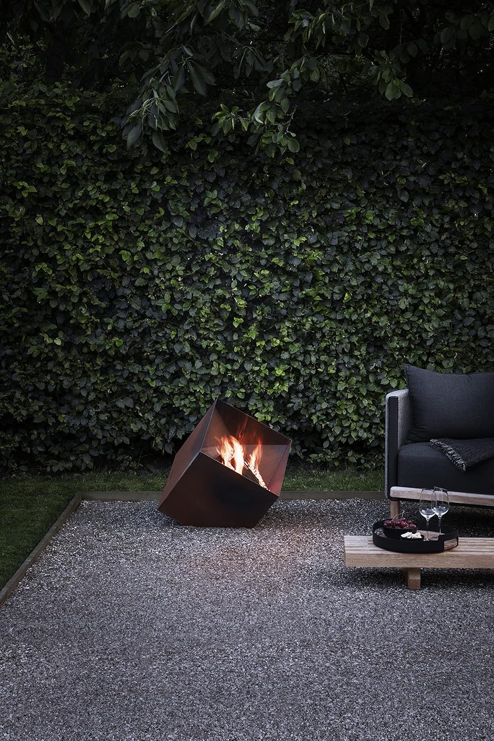 EVA SOLO | FireCube Garden Fireplace, can be Left Outside All Year Round, Grill Concept | Danish Design, Functionality & Quality |