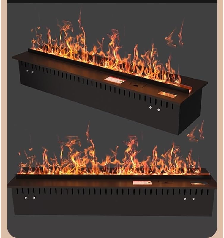 3D Water Vapor Fireplace with Humidifier Flame Water Vapor Fireplace 78.7 Inches Electric Freestanding Heater Flame Effect Electronic