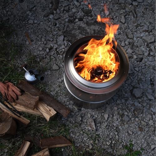 Stainless Steel Outdoor Incinerator - Durable Burning Container for Camping, Yard, Fire Pits, Heating Stoves, and Indoor Living Spaces - Perfect for Safe Waste Disposal