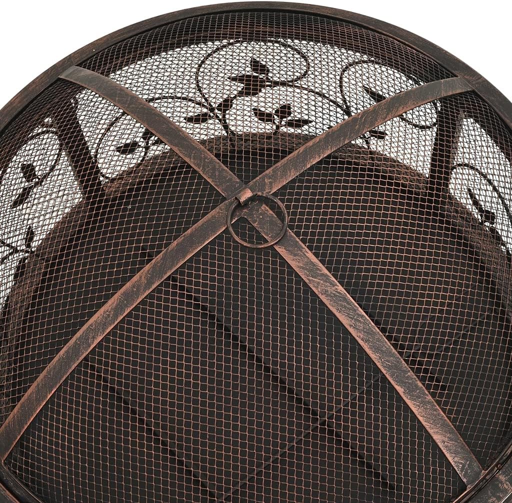 Rustic Fire Pit with Poker 26.6