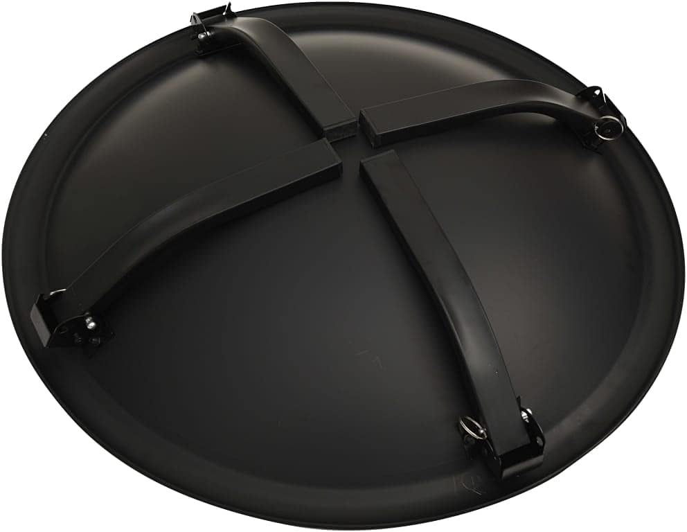 Steel 2-in-1 Fire Pit and BBQ with Cooking Grid, Metal Poker and Mesh Cover, Absorbing and Radiating Heat Outdoor Fire Pit Round Fireplace for Garden Patio 22