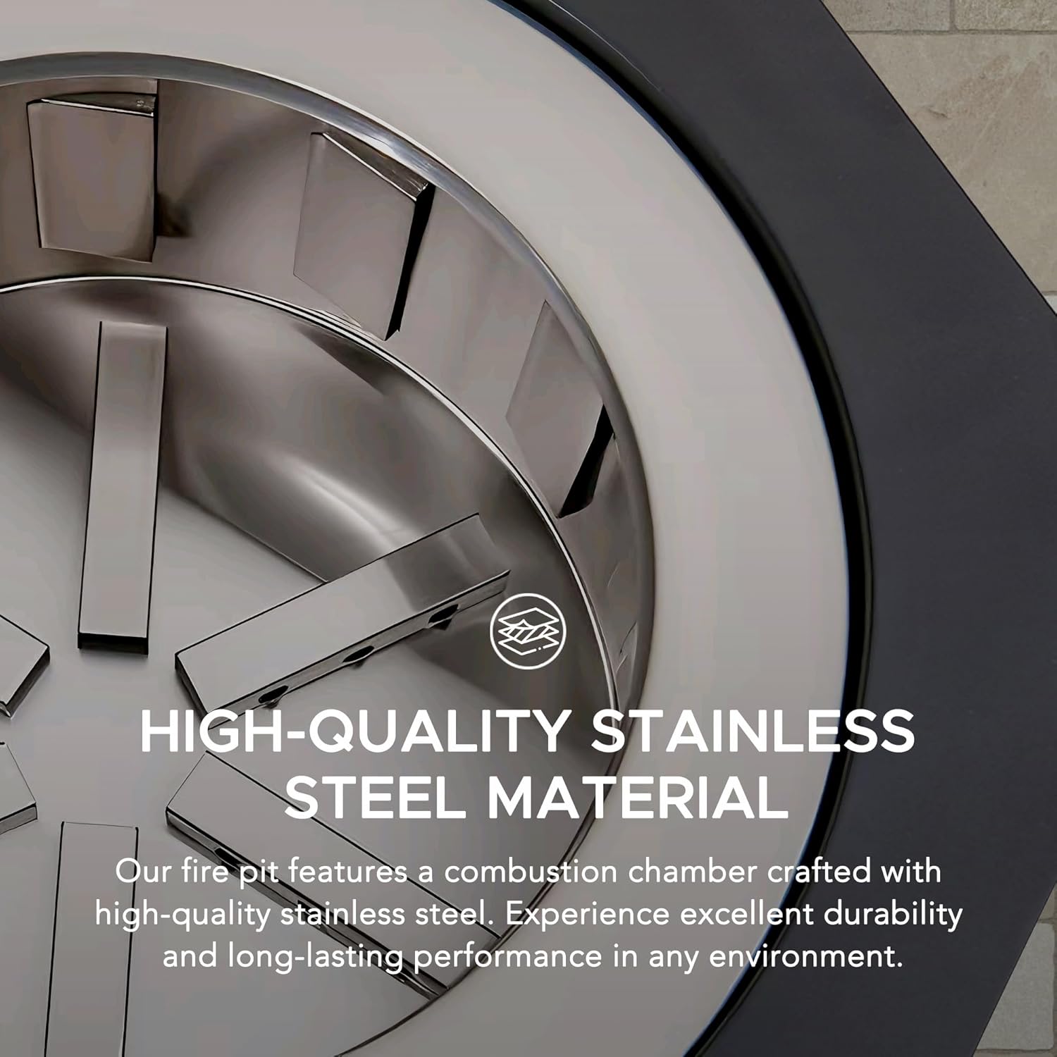 Sunjoy 28 in Smokeless Fire Pit with Removable Ash Pan, Outdoor Portable Hexagonal Wood Burning Fireplace with PVC Cover and Fire Poker,Ideal for Camping, Bonfire, and Backyard, Black