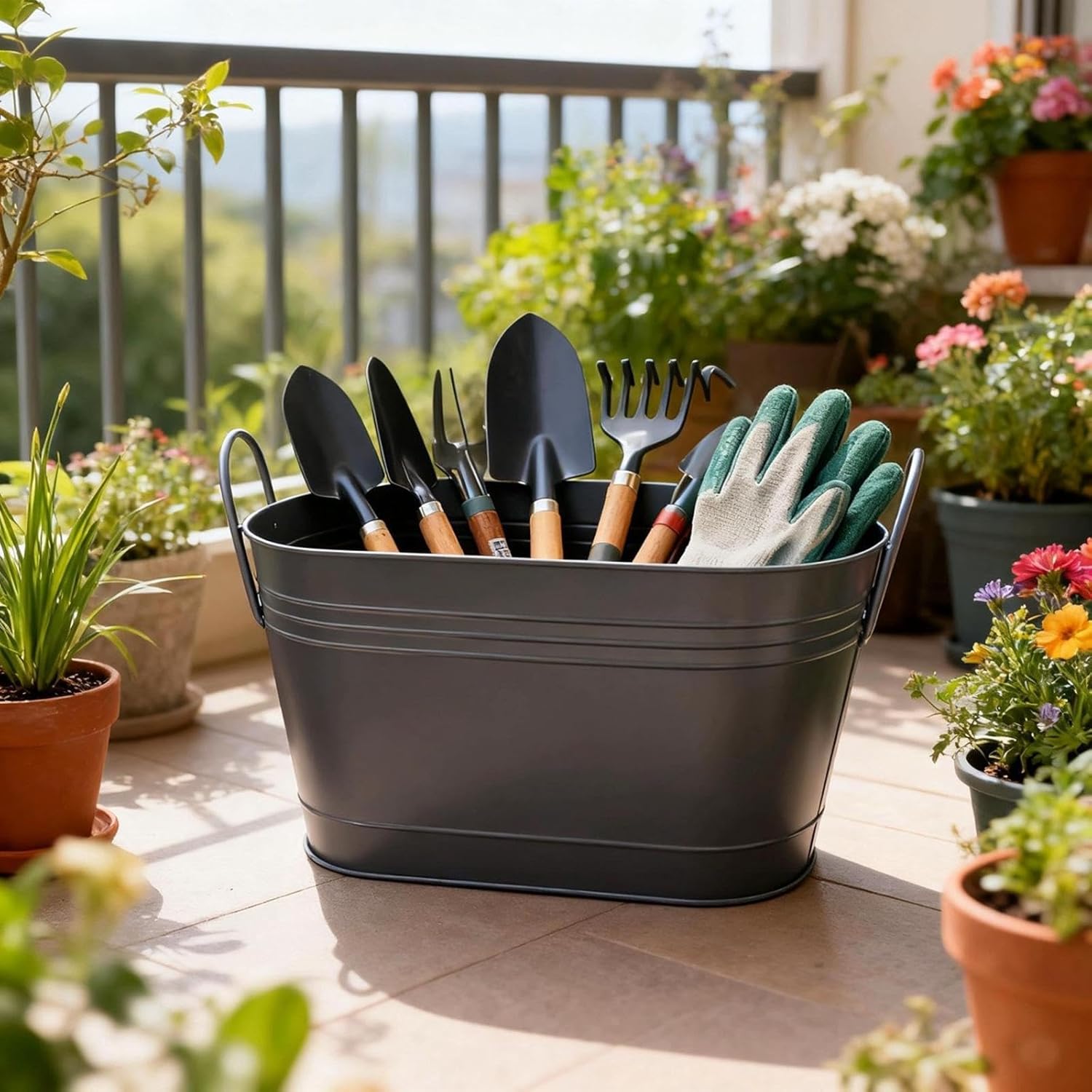 Ash Bucket Multifunctional Unique Fireplace Tool Holder Portable Sturdy Fire Pot Brazier Firepit Pot for Yard