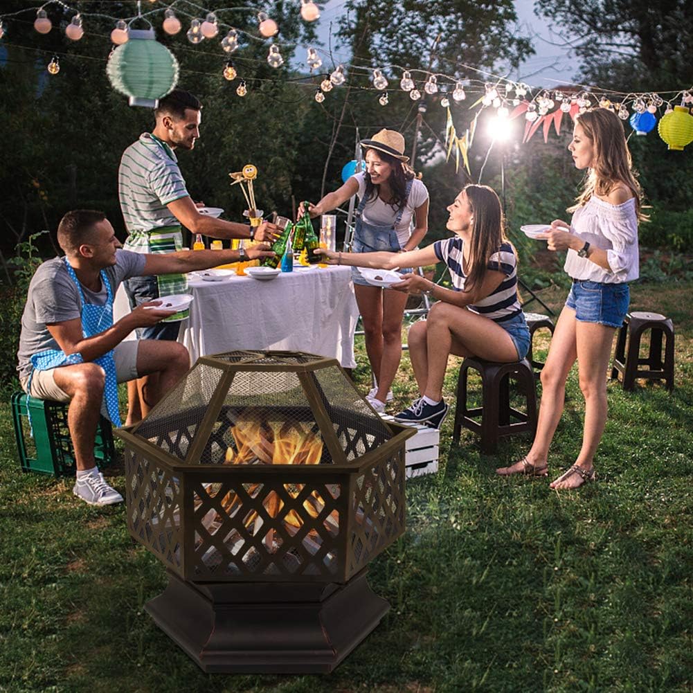 Hexagon Fire Pit, 26