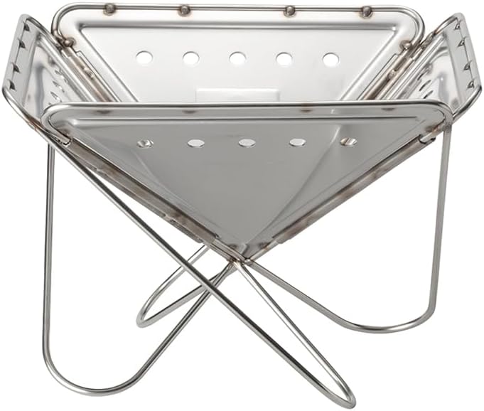 Snow Peak Pack & Carry (S) Fireplace - Made of Durable Stainless Steel - 10.6 x 10.6 x 8.25 in