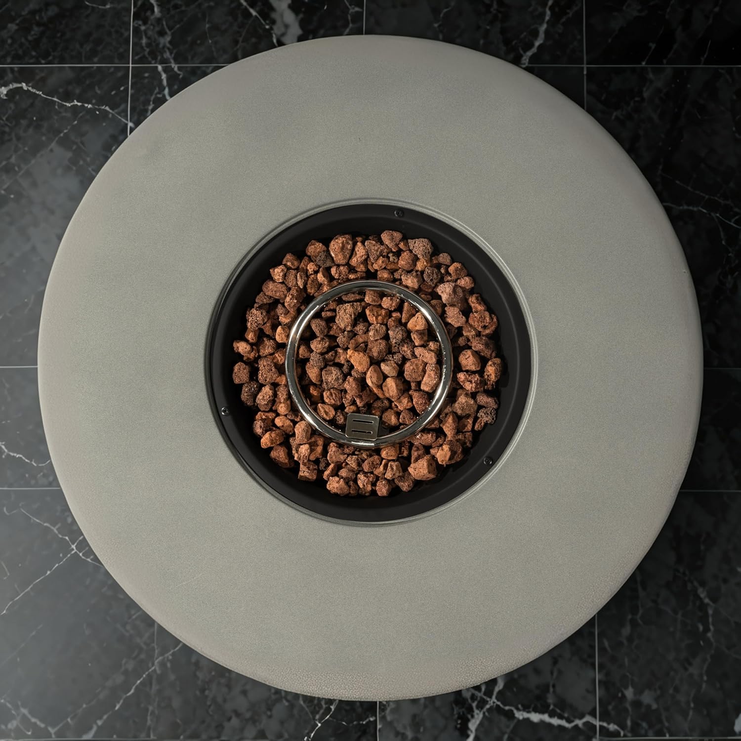 37'' Round Propane Fire Pit Table Set with Hidden Tank Cover - 2-Piece Outdoor Patio Heater, CSA Certified Steel Firepit for Backyard, Deck, Garden (Gas Tank Not Included).