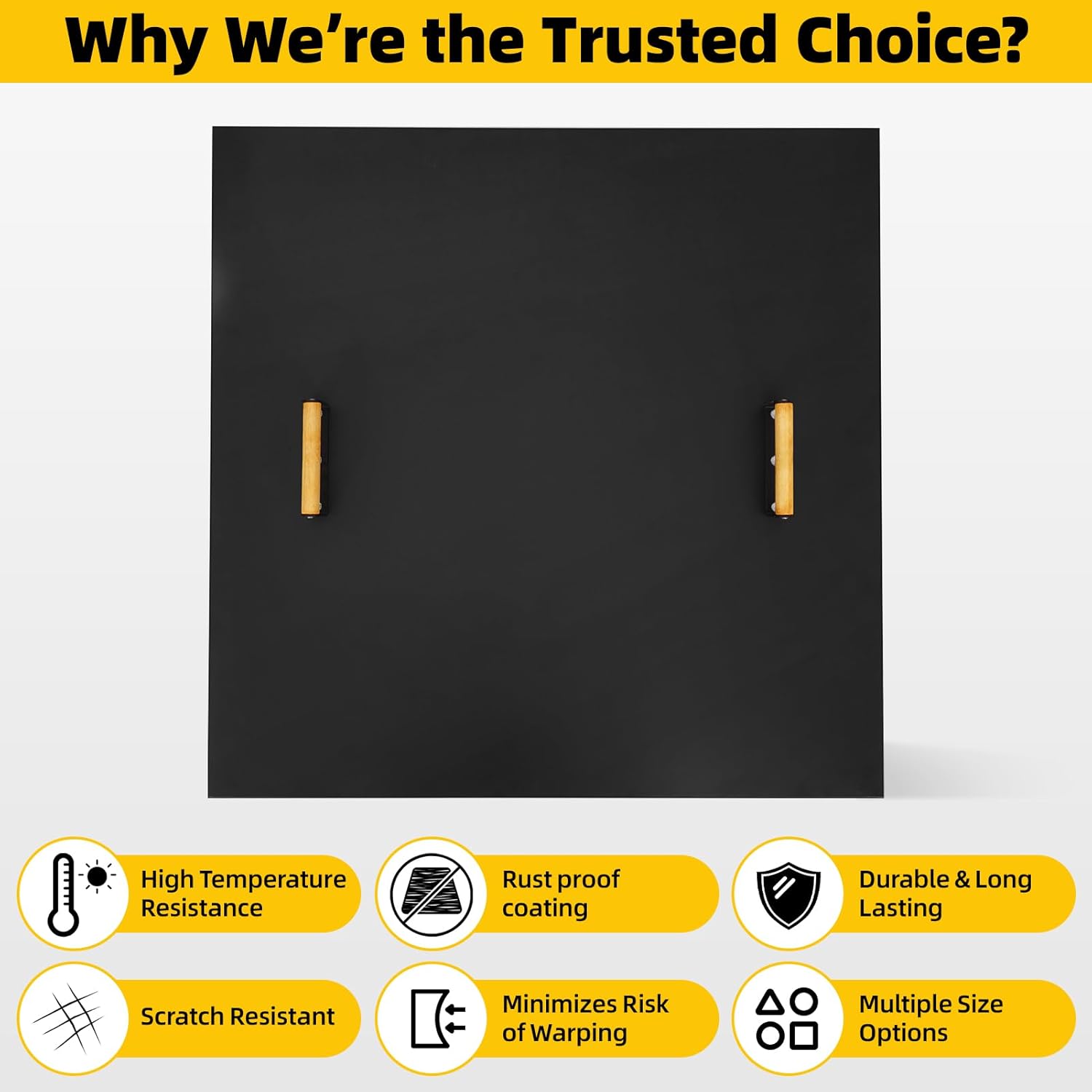 Firepit Lid Square - Rust Resistant 36