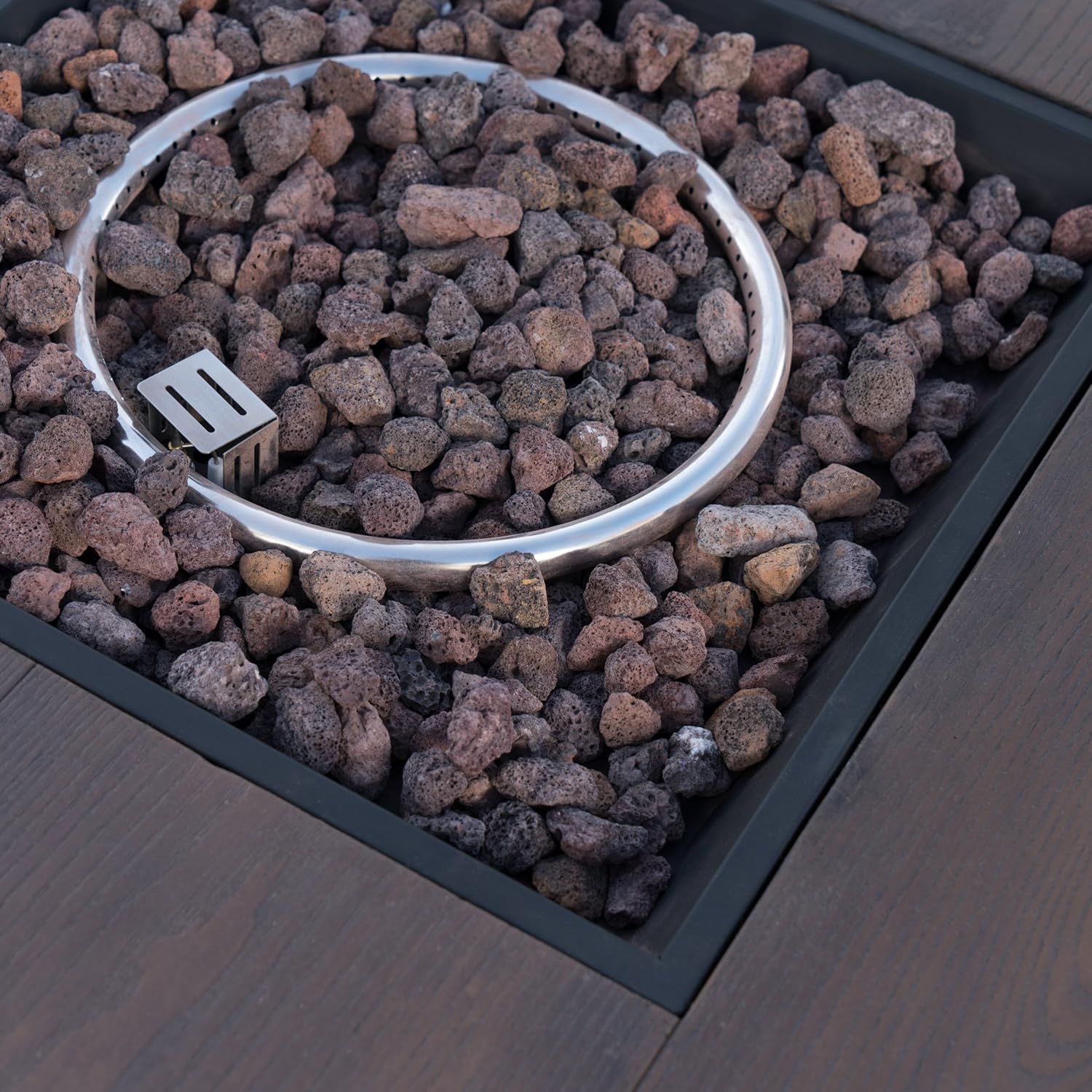 GDFStudio Noble House Havana 5 Piece Outdoor Acacia Wood Chair and Firepit Set in Green